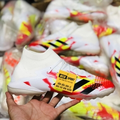 Giày Bóng Đá Adidas Predator 20.1 Uniforia Trắng Đỏ Vàng Vạch Đen Cao Cổ TF