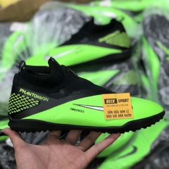 Giày Bóng Đá Nike Phantom VSN II Xanh Lá Gót Đen Cổ Cao Giấu Dây V2 TF