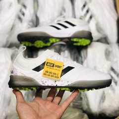 Giày Bóng Đá Adidas Copa 20.1 Uniforia Trắng Vạch Đen Da Thật TF