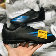 Giày Bóng Đá TQ Adidas X Ghosted.4 Đen Vạch Xanh Than TF