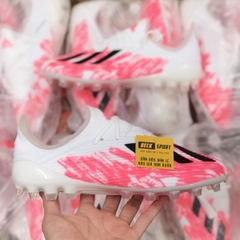 Giày Bóng Đá Adidas X 19.1 Trắng Xám Hồng Vạch Đen V2 AG