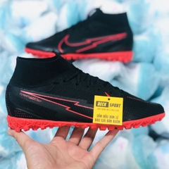 Giày Bóng Đá Nike Mercurial Superfly 7 Elite Đen Đế Đỏ Cổ Cao TF