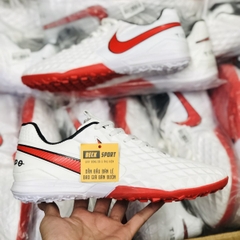 Giày Bóng Đá Nike Tiempo Legend 8 Pro Trắng Vạch Đỏ V2 TF