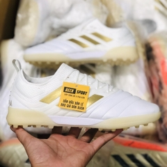 Giày Bóng Đá Adidas Copa 19.1 Trắng Vạch Đồng Da Thật TF