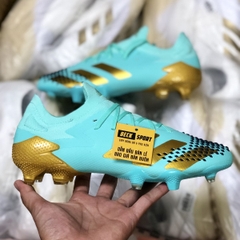 Giày Bóng Đá Adidas Predator 20.1 Xanh Ngọc Vạch Vàng FG