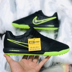 Giày Bóng Đá Nike Zoom Phantom VNM Pro Đen Đế Xanh Lá Giấu Dây TF