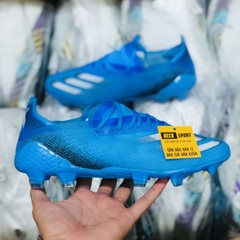 Giày Bóng Đá Adidas X Ghosted.1 Xanh Biển Vạch Trắng FG