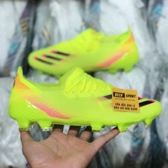 Giày Bóng Đá Adidas X Ghosted.1 Nõn Chuối Hồng Vạch Đen FG