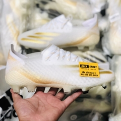 Giày Bóng Đá Adidas X Ghosted.1 Trắng Vạch Vàng FG