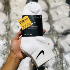 Pack 3 Đôi Tất Nike Xuất Dư Cổ Lửng - Trắng