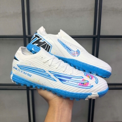 Giày Bóng Đá VN Trẻ Em THE Mercurial Vapor 16 Elite Vẩy Sơn Trắng Xanh Hồng TF