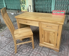 Bàn Làm Việc Chunky Gỗ Sồi Mỹ 1m2