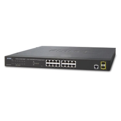 Switch PLANET GS-4210-16T2S, 16-Port 10/100/1000Base-T + 2-Port 100/1000MBPS SFP