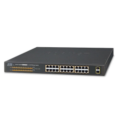 Switch PLANET GSW-2620HP, 24-Port 10/100/1000T POE + 2-Port 1000X SFP