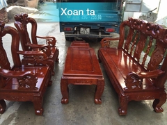 Bộ bàn ghế minh quốc đào gỗ xoan ta