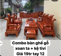 Bộ bàn ghế tần thuỷ hoàng gỗ xoan