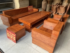 Bộ sofa đối hộp gỗ hương đá