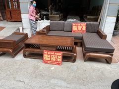 Bộ Sofa Chân Đùi Gà Góc L Gỗ Sồi Nga