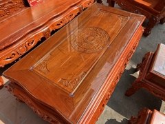 Bộ bàn ghế louis vách trơn gỗ hương đá .
