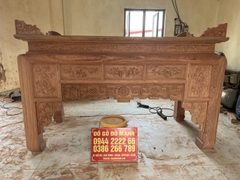 Án Gian Thờ Như Ý Tứ Quý Gỗ Hương Đá