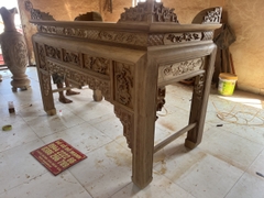 Bàn Thờ Gia Tiên Mẫu Tứ Quý Gỗ Gụ Lào