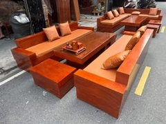 Bộ sofa đối hộp gỗ hương đá