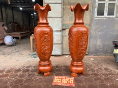 Lục Bình Tứ Quý Gỗ Xà Cừ