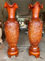 Lục Bình Cửu Long Gỗ Xà Cừ