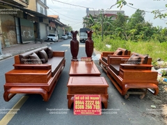 Bộ Bàn Ghế Sofa ZiTo Đùi Gà Đối Gỗ Hương Đá Hàng VIP .