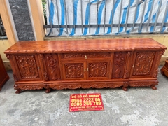 Kệ Tivi Hoa Lá Tây Gỗ Hương Đá