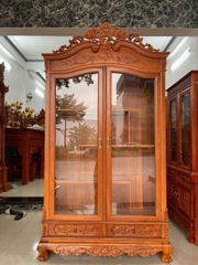 Tủ rượu hoa lá tây trang trí