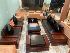 Bộ Sofa Đối Quây Pháo Cánh Tiên Gỗ Hương .