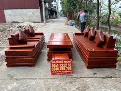 Bộ Sofa Quây Pháo Đối Cánh Tiên Gỗ Hương Vip 2