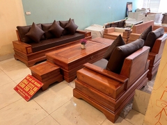 Bộ ghế sofa quây pháo cánh tiên đối gỗ hương vip 1