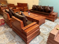 Bộ ghế sofa quây pháo cánh tiên đối gỗ hương vip 1
