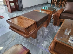Bộ Sofa Chữ H cánh tiên gỗ hương đá đối hàng víp