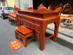Án Gian Thờ Triện Sen Gỗ Hương Đá