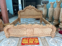 Giường Tân Cổ Điển Chương Cao Gỗ Gõ Đỏ