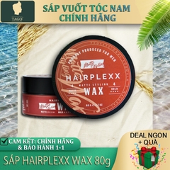 Sáp vuốt tóc HAIRPLEXX WAX (cho tóc mỏng dầu) - Giữ Nếp Mạnh Mẽ & Không Bóng 80g (2.7 oz) | TAGO