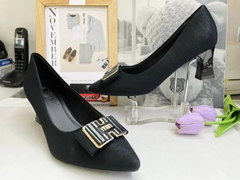 GIÀY CAO GÓT 6CM MŨI NHỌN PHỐI KHOÁ 234-86