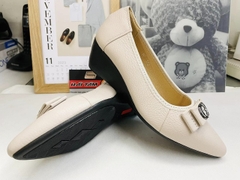 GIÀY BÚP BÊ ĐẾ XUỒNG MŨI NHỌN PHỐI NƠ KHOÁ HP372