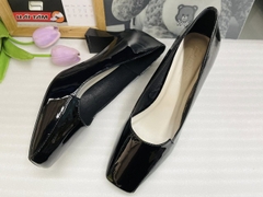 GIÀY CAO GÓT MŨI VUÔNG DA BÓNG THỜI TRANG 9667