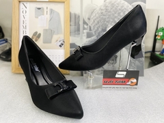GIÀY NỮ MŨI NHỌN DA LỤA NƠ KHOÁ TA157