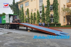 Cầu dẫn container loại 3 mặt ra xe