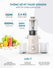 Máy ép chậm Sunhouse SHD5516