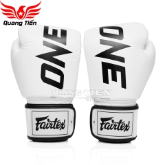 Găng tay Boxing trắng BGV Fairtex X ONE Championship
