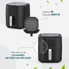 Nồi chiên không dầu 9L Sunhouse SHD4082