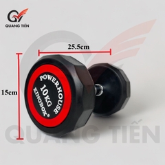 Tạ tay đơn KINGBOX thép bọc cao su vát cạnh cao cấp chính hãng