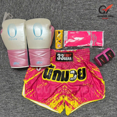 Combo Boxing/Muay Thái 4 món Cho Người Mới & Người Tập Lâu Năm - Hồng