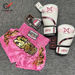 Combo Boxing/Muay Thái 4 món Cho Người Mới & Người Tập Lâu Năm - Hồng